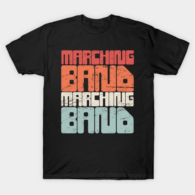 Retro Vintage 70s MARCHING BAND T-Shirt by MeatMan